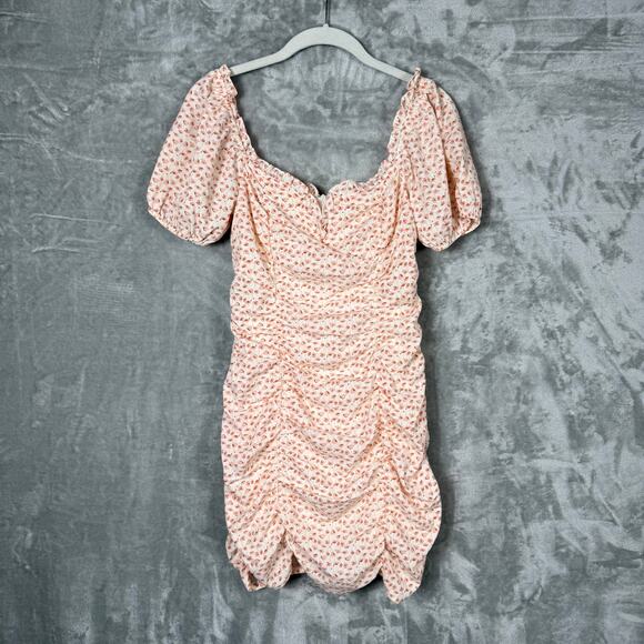ASTR The Label Ruched Mini Dress XS Floral - Picture 7 of 14